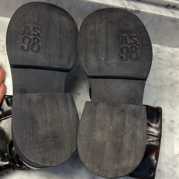 Rare Free People x A.S. 98 Crossroads Moto Boots Size 39 or 9 NWT - Picture 11 of 13